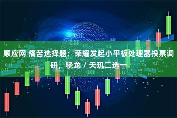 顺应网 痛苦选择题：荣耀发起小平板处理器投票调研，骁龙 / 天玑二选一
