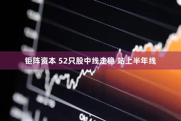 钜阵资本 52只股中线走稳 站上半年线